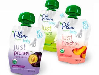 Plum Organics baby food – Not just plums, but definitely just organics.