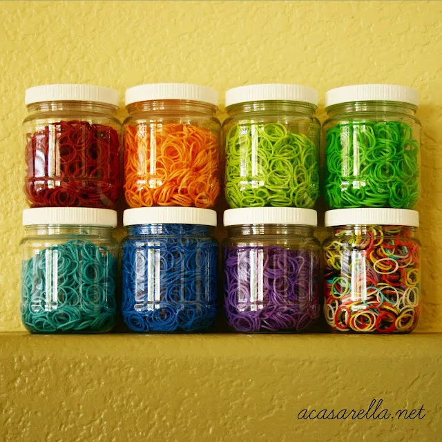 Rainbow Loom storage jars | Cool Mom Picks