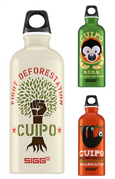 Respect and protect rainforests with supercool reusable water bottles