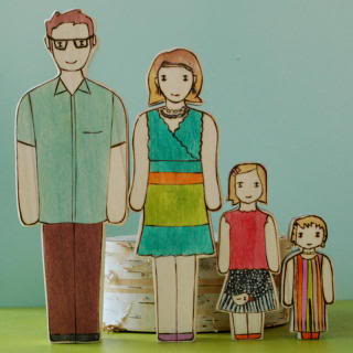 Adorable families, custom made to look just like yours