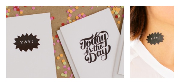 The coolest temporary tattoos are now the coolest greeting cards