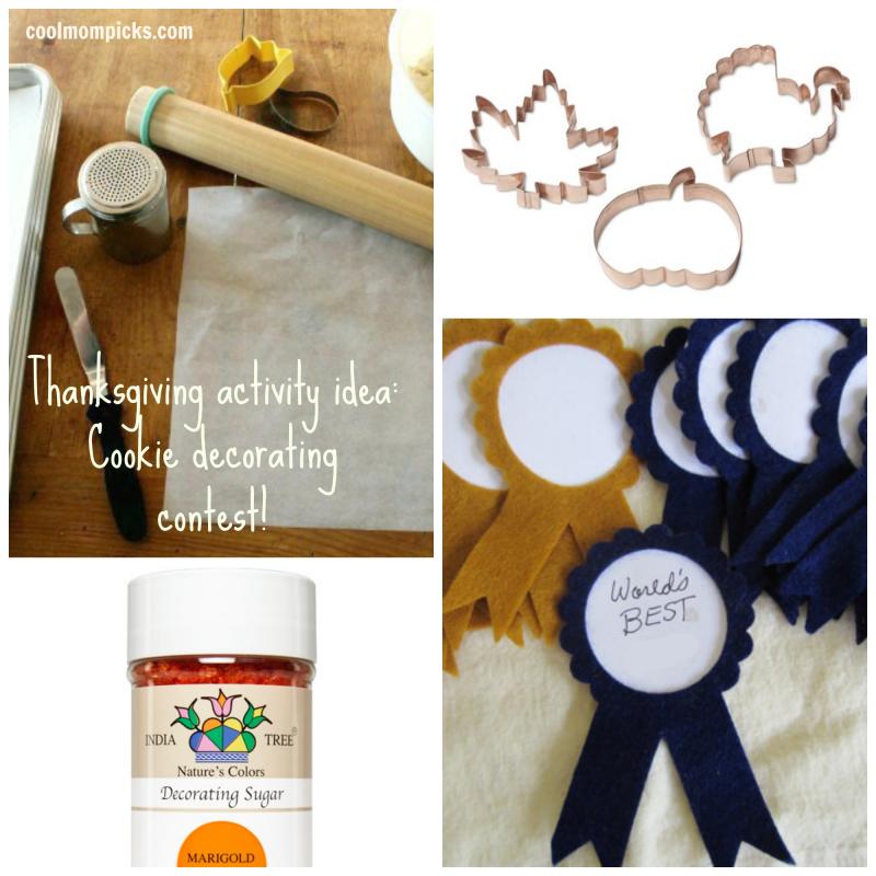 The Thanksgiving holiday cookie contest: great activity idea for kids!
