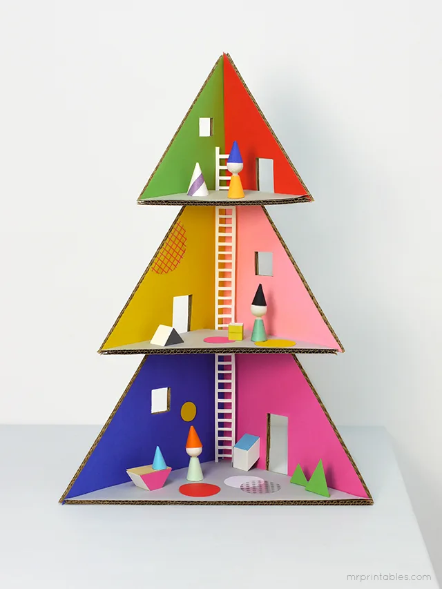 DIY Christmas Tree Dollhouse | Cool Mom Picks