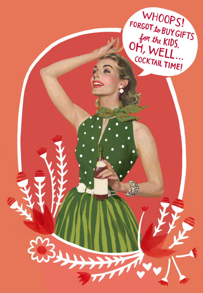 Hallmark cocktail time holiday card | Cool Mom Picks