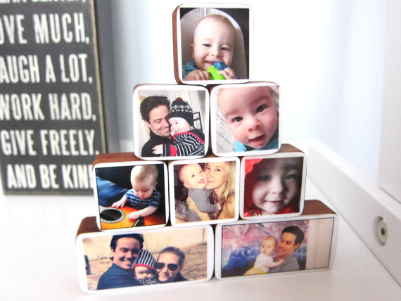 A custom photo gift for babies too young to make one themselves