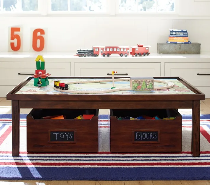 PBK kids' train table with storage | Cool Mom Picks