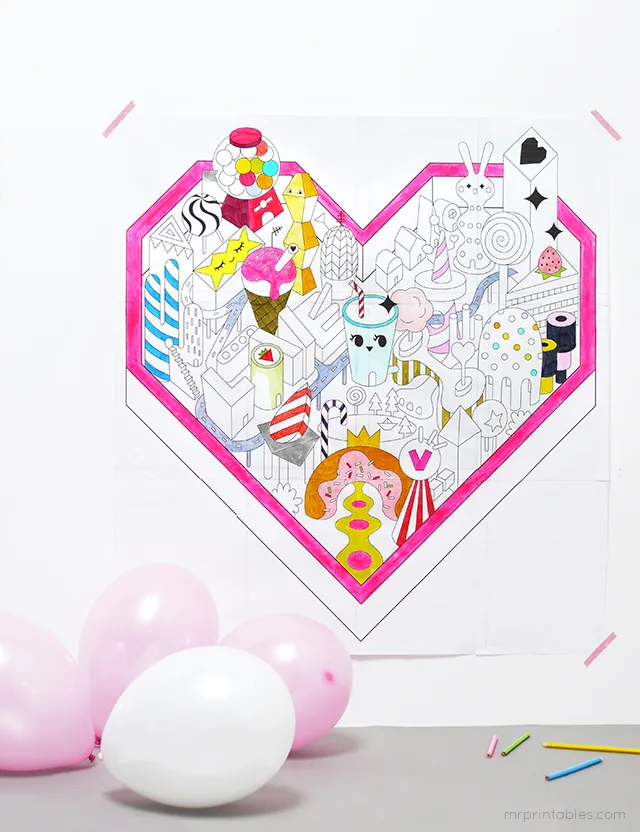 Valentine Candyland printable | Cool Mom Picks