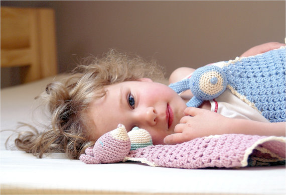 Handmade crocheted baby toys that could make you want another baby. (Or at least one to give them to.)