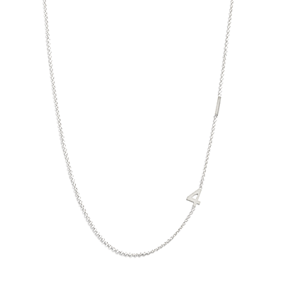 Personalized number jewelry - silver necklace at Julian & Co