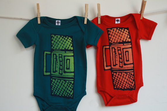Cool boombox onesies for babies at Earth Cadets | Cool Mom Picks