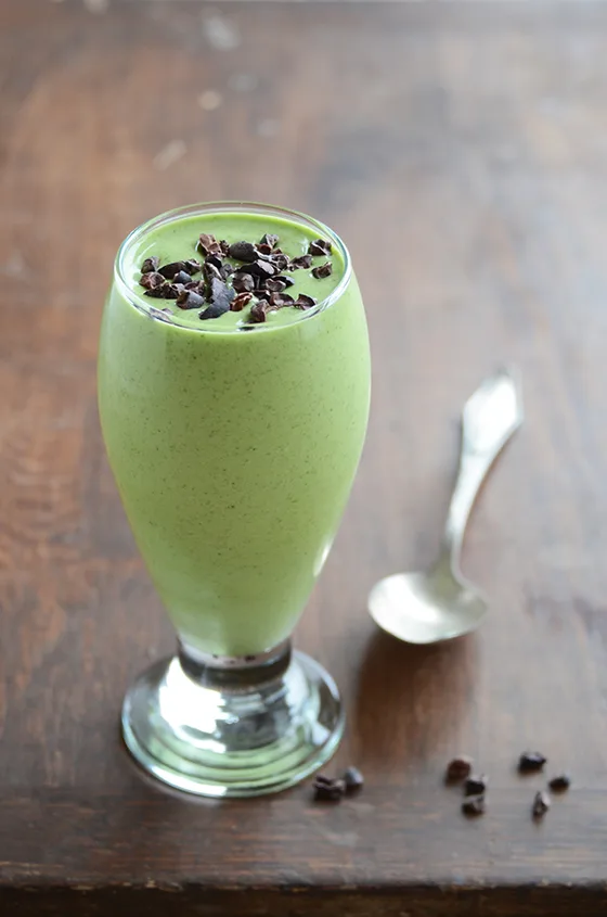 Healthy Copycat Shamrock Shake recipe at Edible Mosaic | Cool Mom Picks