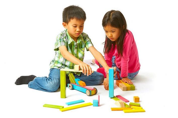 Tegu’s new 130-piece magnetic block building set lets kids build to infinity and beyond.
