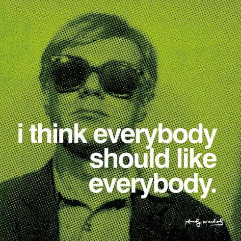 Warhol Everybody Should Like Everybody print from All Posters | Cool Mom Picks