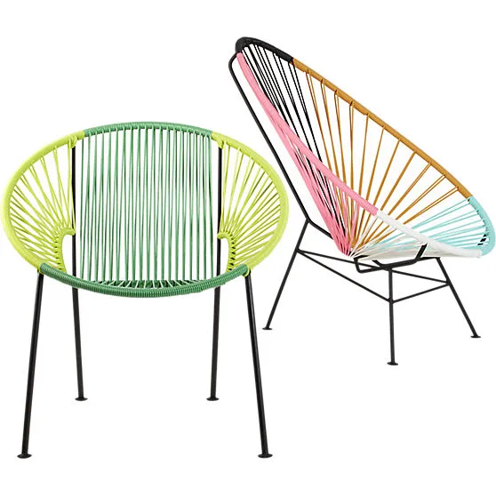 Acapulco Multi-colored Lounge Chair CB2 | Cool Mom Picks