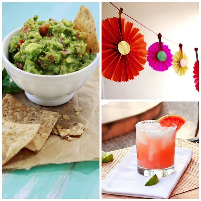 Easy DIY Cinco de Mayo party ideas and recipes. Including guacamole. Of course.