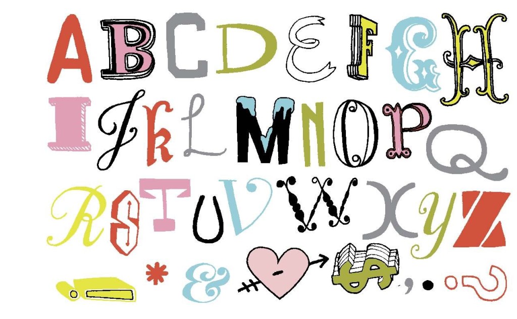 Cool alphabet iron-ons by Julia Rothman | Cool Mom Picks
