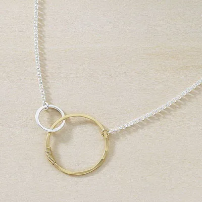 Handmade jewelry for mom: Mother and child Love Necklace for Mother's Day