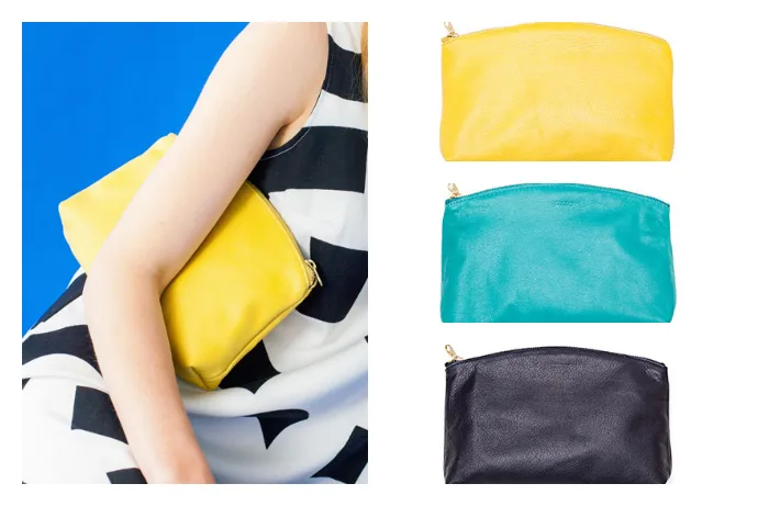 Baggu leather clutch | Cool Mom Picks