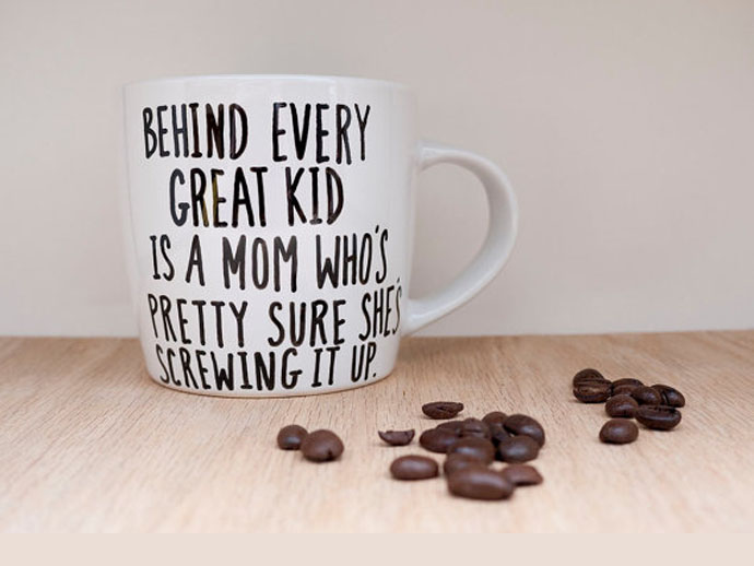 Funny coffee mugs for moms from Avonnie Studio on Etsy