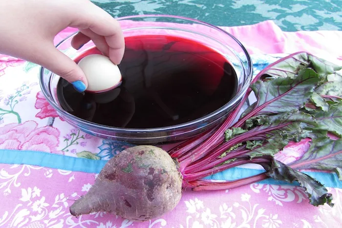 How to dye Easter eggs naturally via Garden to Dye For