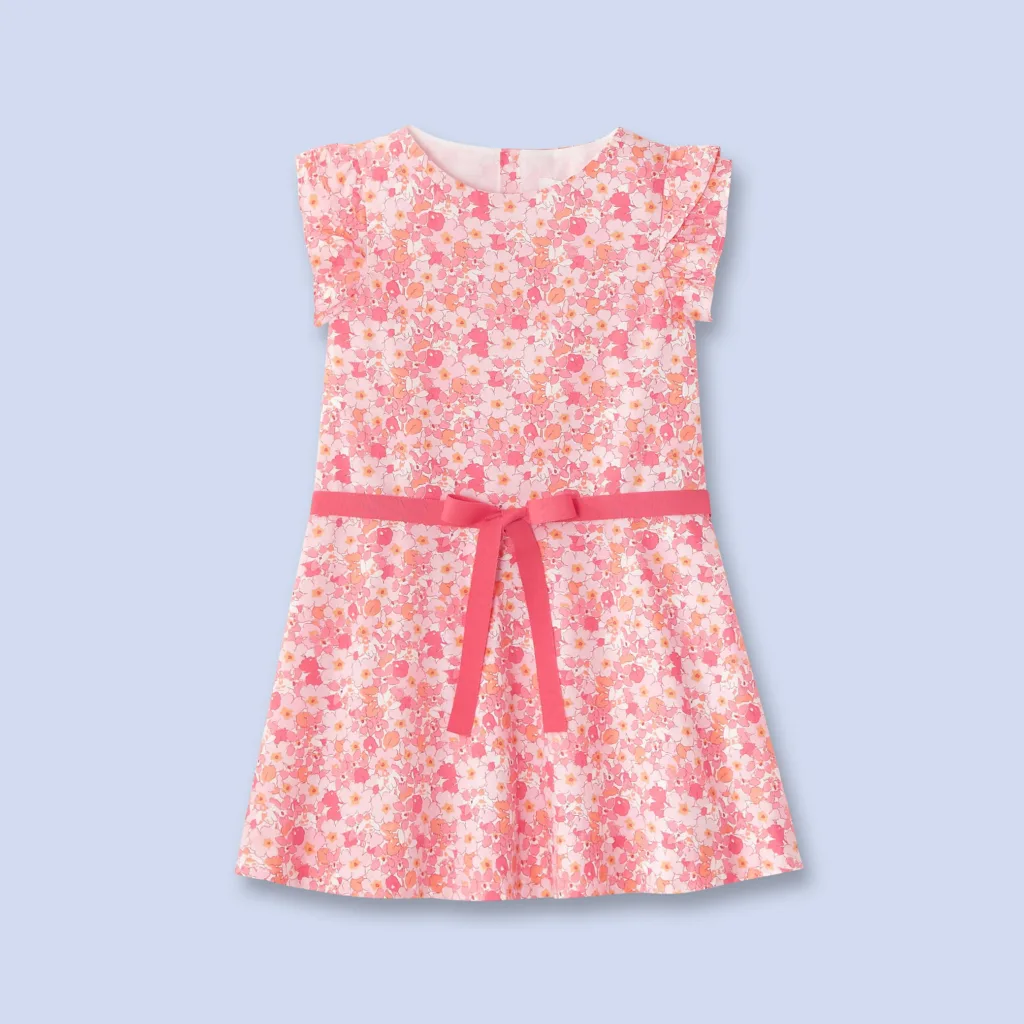 Easter Dresses for Girls: Liberty print pink floral dress
