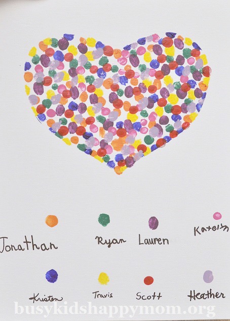 handmade teacher gift idea: Fingerprint art