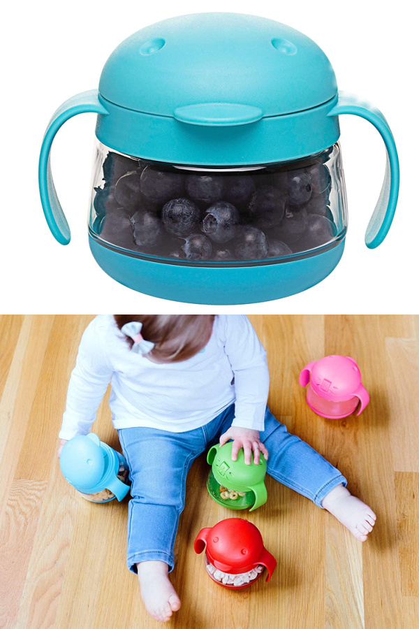 Ubbi Tweet snack container for toddlers