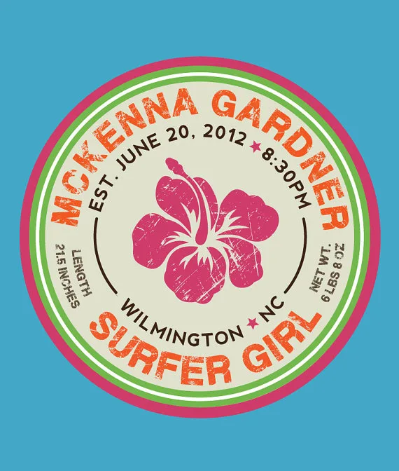 Welcome baby! Cool summer birth announcements for the hottest months.