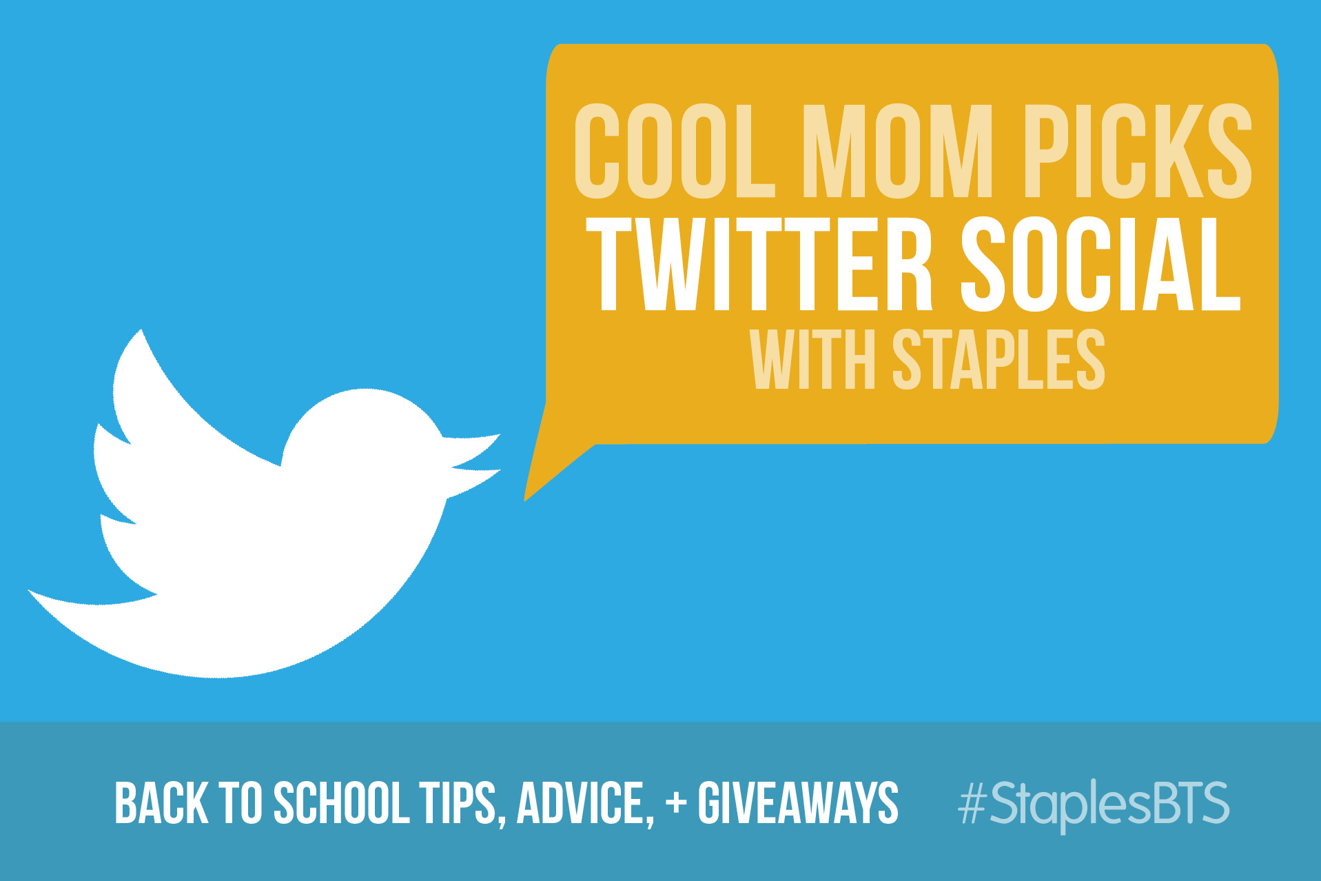 Join us for a Twitter social to help you get ready for back to school