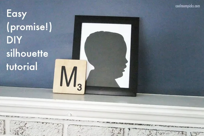 How to make a silhouette portrait: A DIY with an easy cheat