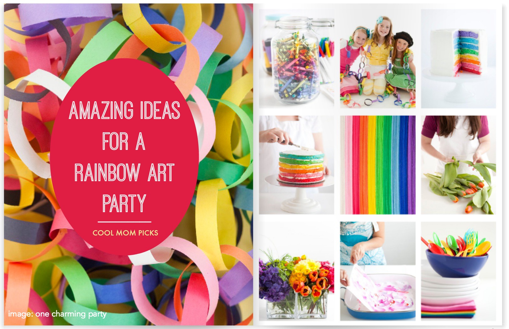How to throw a rainbow art party: A rainbow party for kids with a creative twist