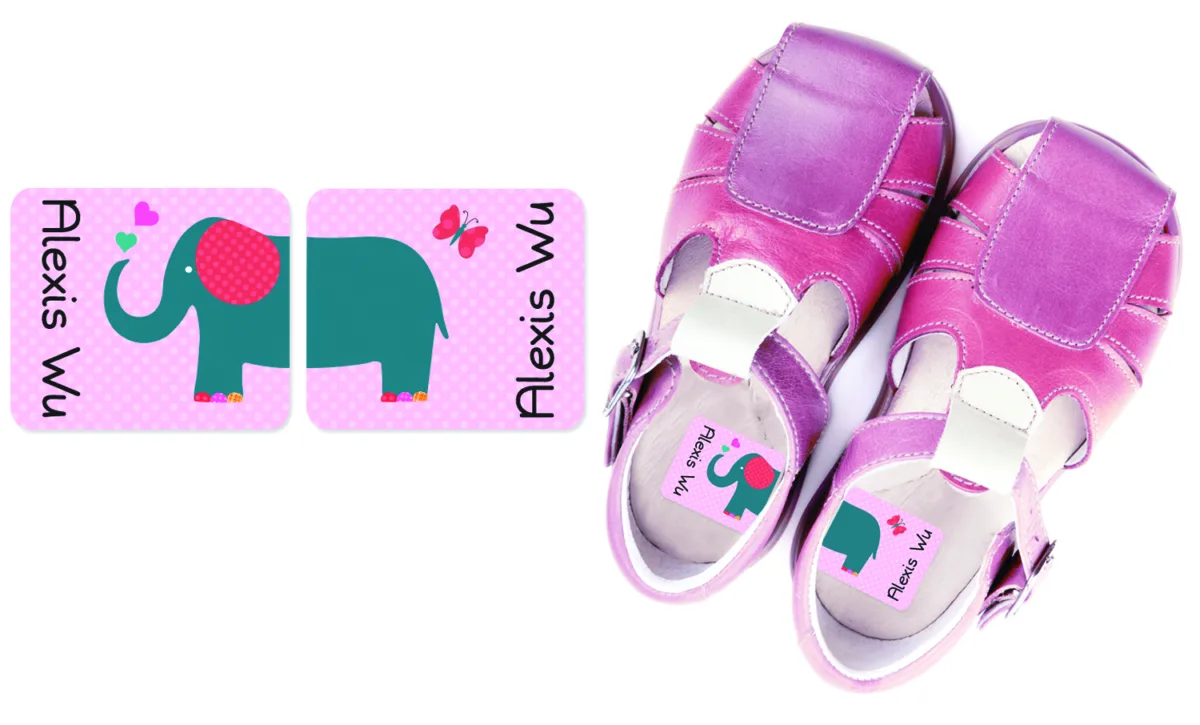 Emily Press Preschool Shoe Labels help kids tell right from left