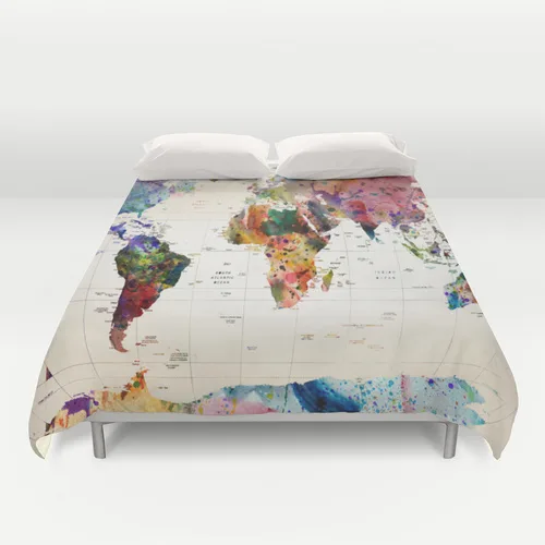 Map duvet cover from Society 6 | Cool Mom Picks