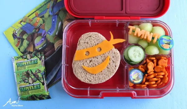 Teenage Mutant Ninja Turtle Bento Lunch DIY at Alpha Mom