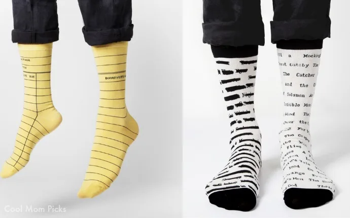 Book lover socks by Out of Print Clothing on Cool Mom Picks