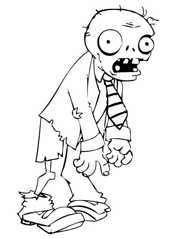Free printable Halloween coloring pages: Planets vs. Zombies Halloween Coloring Pages from HM Coloring