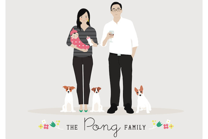 Custom family portraits: 10 cool, modern options for a truly special holiday gift
