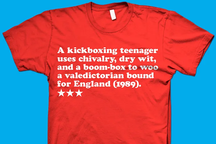 Say Anything movie tee by Stereotype Design