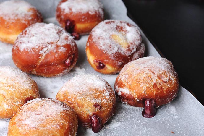 8 of the best jelly donut recipes for Hanukkah. Or for anybody, anytime. Because donuts are non-denominational.