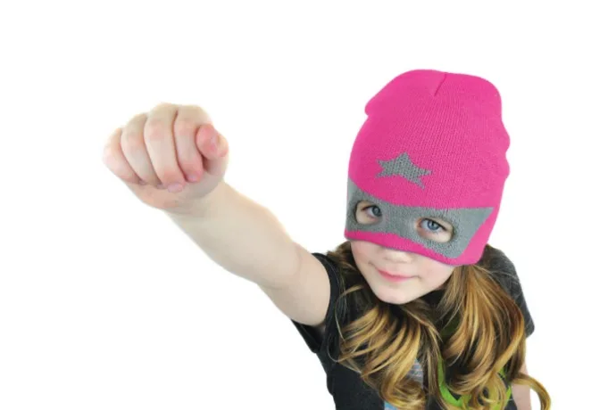 Superhero hats for kids who already have the capes. And the imagination.