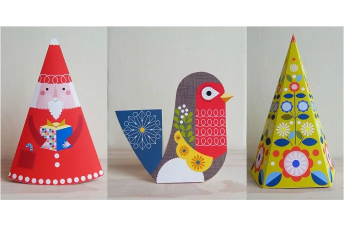 Printable Holiday Ornaments by Ellen Giggenbach on Etsy