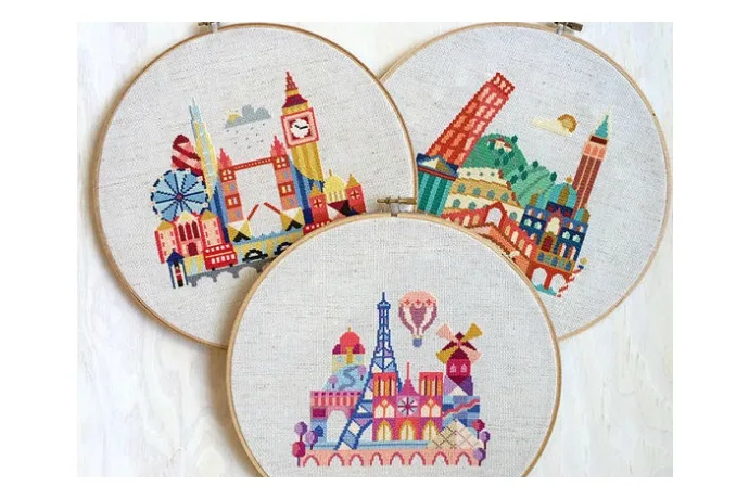 Stitch the coolest big city gifts with these DIY embroidery patterns