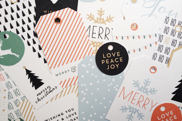 14 of the most beautiful free printable holiday gift tags and paper to make gifts look great for less.