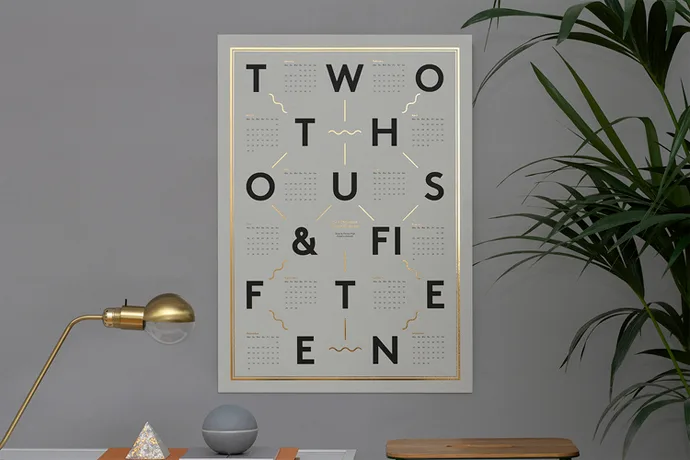 The Coolest 2015 Calendars: Kristina Krogh Studio wall calendar