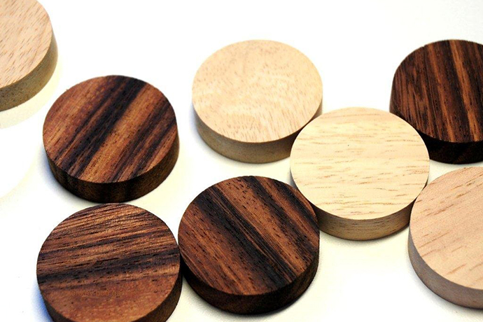 Connect Four, only in wood. And gorgeous.