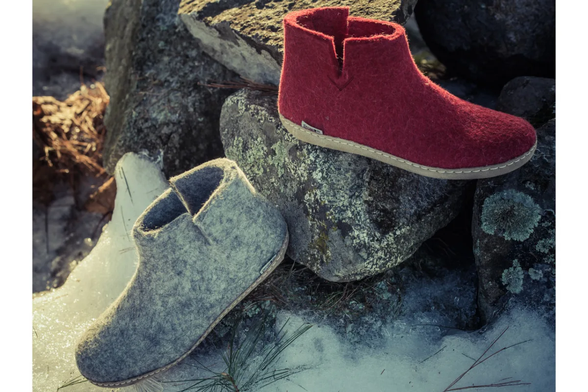Glerups Danish wool slippers for kids and adults