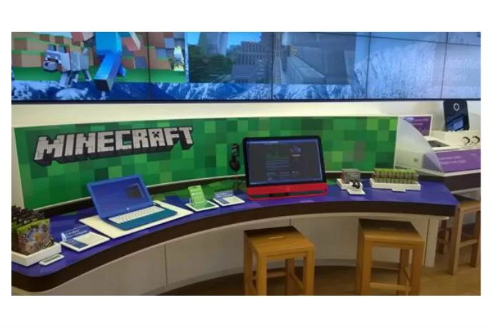 Minecraft + Gameband : Now you can try it out in select Microsoft Stores