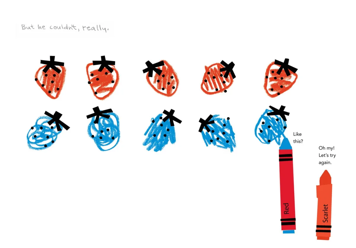 Red: A Crayon's Story by Michael Hall. Fantastic book about tolerance and finding your own path