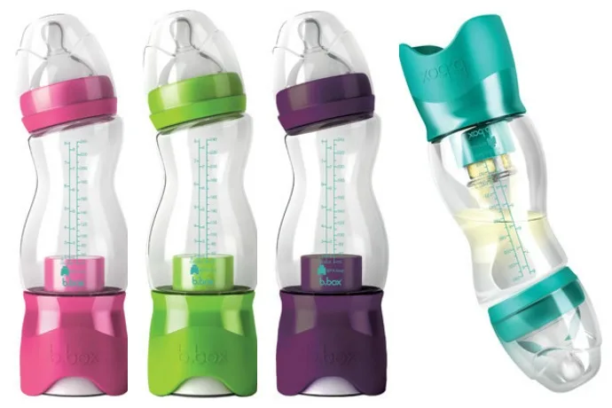 The b. box formula dispenser is a game-changing bottle for parents on the go.