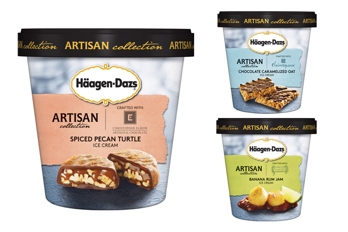 A first look at the new Haagen Dazs Artisan Collection. We hope you’re sitting down, ice cream lovers.